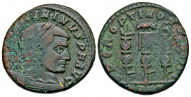 Maximinus II Daza. A.D. 309-313. BI follis (19.6 mm, 3.87 g, 11 h). Ostia mint, struck A.D. 312-313. [IMP MAX]IMINVS P F AVG, laureate, draped and cui...