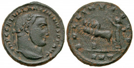 Maximinus II Daza. A.D. 309-313. BI follis (23 mm, 6.58 g, 11 h). Antioch mint, struck A.D. 310. IMP C GAL VAL MAXIMINVS P F AVG, laureate head of Max...