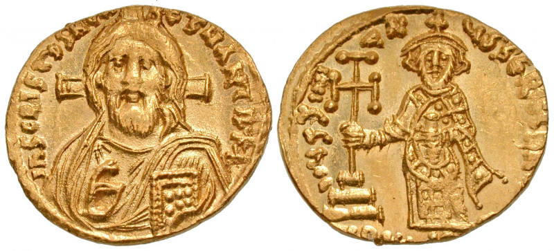 Justinian II. First reign, 685-695. AV solidus (18.63 mm, 2.50 g, 12 h). Constan...