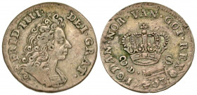 Denmark. Fredrick IV. 1699-1730. AR 8 skilling. Glockstadt mint, 1703. KM 470; Hob 215. Toned VF.