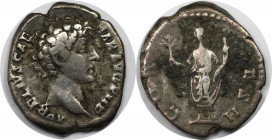 Römische Münzen, MÜNZEN DER RÖMISCHEN KAISERZEIT. Marcus Aurelius, 161-180 n. Chr. AR Denar (3,04 g). Sehr schön