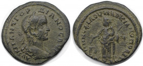 Römische Münzen, MÜNZEN DER RÖMISCHEN KAISERZEIT. Moesia Inferior, Marcianopolis. Gordianus III. Ae 25, 238-244 n. Chr. (7.74 g. 26.5 mm) Vs.: AVT K M...