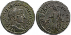 Römische Münzen, MÜNZEN DER RÖMISCHEN KAISERZEIT. Thrakien, Hadrianopolis. Gordian III. Ae 26, 238-244 n. Chr. (11.15 g. 26 mm) Vs.: AVT K M ANT ГOPΔI...