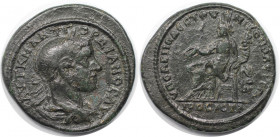 Römische Münzen, MÜNZEN DER RÖMISCHEN KAISERZEIT. Moesia Inferior, Nikopolis & Istrum. Gordian III. Ae 28, 238-244 n. Chr. (11.53 g. 28 mm) Vs.: AVT K...