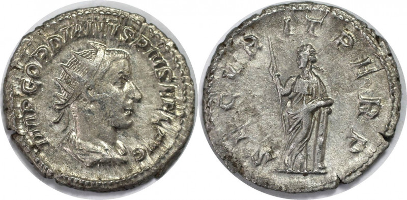 Römische Münzen, MÜNZEN DER RÖMISCHEN KAISERZEIT. Rom. Gordianus III. Antoninian...