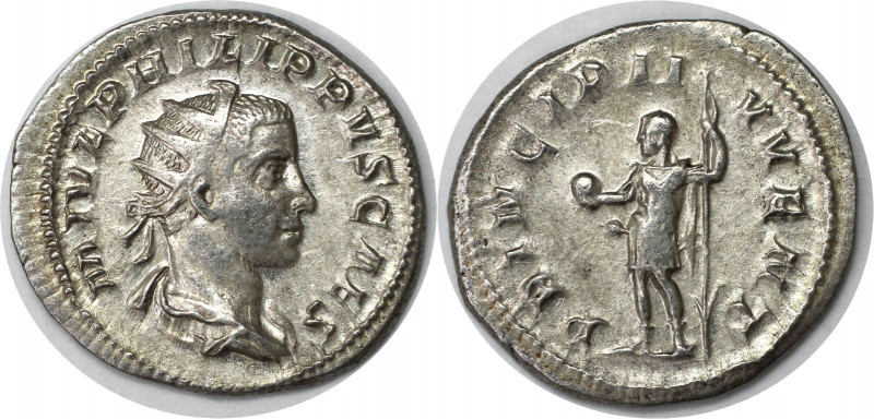 Römische Münzen, MÜNZEN DER RÖMISCHEN KAISERZEIT. Philipp II. Sohn Philipps I. D...