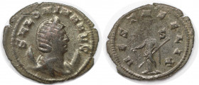 Römische Münzen, MÜNZEN DER RÖMISCHEN KAISERZEIT. Gallienus (253-268 n. Chr) für Salonina. Antoninianus 263-264 n. Chr. (2.81 g. 23 mm) Vs.: SALONINA ...