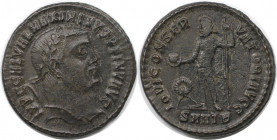 Römische Münzen, MÜNZEN DER RÖMISCHEN KAISERZEIT. Maximinus II. (309-313 n. Chr). Follis. Heraclea. (4.74 g. 23.5 mm) Vs.: IMP C GAL VAL MAXIMINVS PF ...