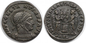 Römische Münzen, MÜNZEN DER RÖMISCHEN KAISERZEIT. Constantinus I. (307-337 n. Chr). Follis 318-319 n. Chr., Arles. (3.60 g. 18.5 mm) Vs.: IMP CONSTANT...