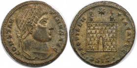 Römische Münzen, MÜNZEN DER RÖMISCHEN KAISERZEIT. Constantinus I. (307-337 n. Chr). Follis 326-327 n. Chr., Siscia. (3.23 g. 19 mm) Vs.: CONSTANTINVS ...