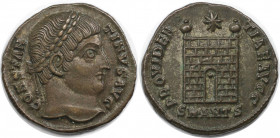 Römische Münzen, MÜNZEN DER RÖMISCHEN KAISERZEIT. Constantinus I. (307-337 n. Chr). Ae 3, 327-328 n. Chr., Antiochia. (3.20 g. 19 mm) Vs.: CONSTANTINV...