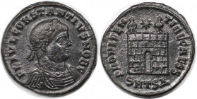 Römische Münzen, MÜNZEN DER RÖMISCHEN KAISERZEIT. Constantius II. (337-360 n. Chr). Follis, Treveri (Trier). (3.05 g. 19.5 mm) Vs.: FL IVL CONSTANTIVS...