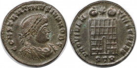 Römische Münzen, MÜNZEN DER RÖMISCHEN KAISERZEIT. Constantinus II. (337-340 n. Chr). Follis. (3.25 g. 18.5 mm) Vs.: CONSTANTINVS IVN NOB C, Büste mit ...