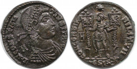 Römische Münzen, MÜNZEN DER RÖMISCHEN KAISERZEIT. Constantius II. (337-361 n. Chr). Centenionalis 350 n. Chr., Siscia. (5.85 g. 22 mm) Vs.: DN CONSTAN...