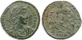 Römische Münzen, MÜNZEN DER RÖMISCHEN KAISERZEIT. Constantius II. (337-361 n. Chr). Follis 350-355 n. Chr., Antiochia. (4.31 g. 22.5 mm) Vs.: DN CONST...