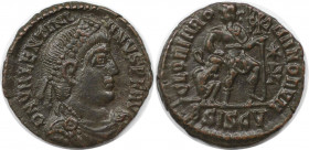 Römische Münzen, MÜNZEN DER RÖMISCHEN KAISERZEIT. Valentinianus I. (364-375 n. Chr). AE. (2.35 g. 17 mm) Vs.: DN VALENTINIANVS PF AVG, Drapierte, küra...