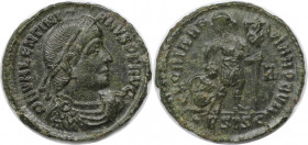 Römische Münzen, MÜNZEN DER RÖMISCHEN KAISERZEIT. Valentinianus I. (364-375 n. Chr). AE. (2.22 g. 18.5 mm) Vs.: DN VALENTINIANVS PF AVG, Drapierte, kü...