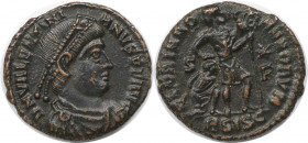 Römische Münzen, MÜNZEN DER RÖMISCHEN KAISERZEIT. Valentinianus I. (364-375 n. Chr). AE. (2.98 g. 18.5 mm) Vs.: DN VALENTINIANVS PF AVG, Drapierte, kü...