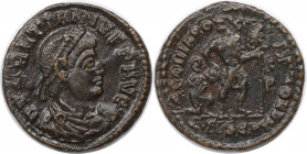 Römische Münzen, MÜNZEN DER RÖMISCHEN KAISERZEIT. Valentinianus I. (364-375 n. Chr). AE. (2.53 g. 18 mm) Vs.: Drapierte, kürassierte Büste mit Perlend...