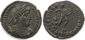 Römische Münzen, MÜNZEN DER RÖMISCHEN KAISERZEIT. Valentinianus I. (364-375 n. Chr). AE. (2.78 g. 18.5 mm) Vs.: DN VALENTINIANVS PF AVG, Drapierte, kü...