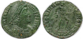 Römische Münzen, MÜNZEN DER RÖMISCHEN KAISERZEIT. Valentinianus I. (364-375 n. Chr). AE. (1.90 g. 18.5 mm) Vs.: DN VALENTINIANVS PF AVG, Drapierte, kü...