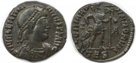 Römische Münzen, MÜNZEN DER RÖMISCHEN KAISERZEIT. Valentinianus I. (364-375 n. Chr). AE. (1.78 g. 17.5 mm) Vs.: DN VALENTINIANVS PF AVG, Drapierte, kü...