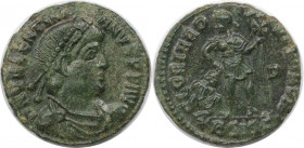 Römische Münzen, MÜNZEN DER RÖMISCHEN KAISERZEIT. Valentinianus I. (364-375 n. Chr). Ae 3. (2.68 g. 18 mm) Vs.: DN VALENTINIANVS PF AVG, Drapierte, kü...