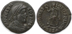 Römische Münzen, MÜNZEN DER RÖMISCHEN KAISERZEIT. Valens (364-378 n. Chr). Follis 364-367 n. Chr., Thessalonica. (2.43 g. 18.55 mm) Vs.: D N VALENS PF...