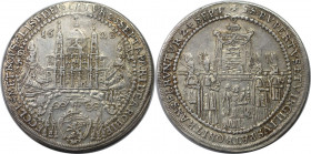 RDR – Habsburg – Österreich, RÖMISCH-DEUTSCHES REICH. Salzburg. Paris von Lodron (1619-1653). 1/2 Taler 1628, auf die Domweihe. Silber. KM 141. Vorzüg...