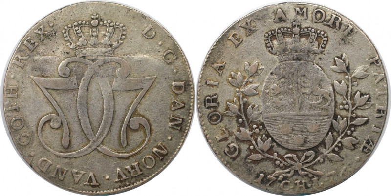 Europäische Münzen und Medaillen, Dänemark / Denmark. Christian VII. (1766-1808)...