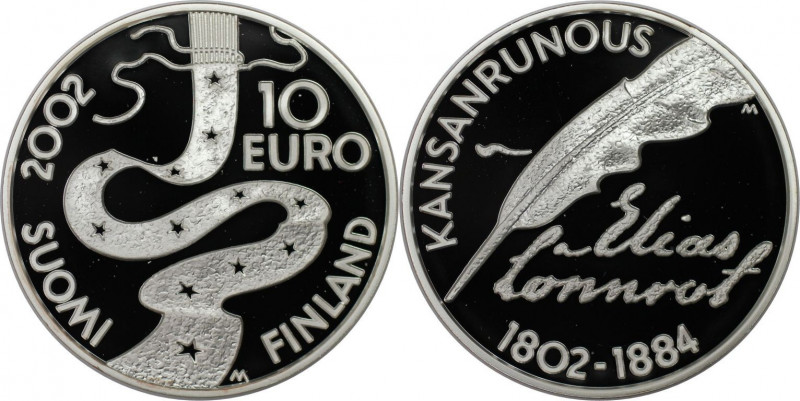 Europäische Münzen und Medaillen, Finnland / Finland. Elias Lönnrot. 10 Euro 200...