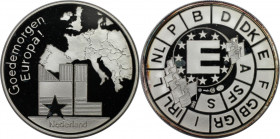 Europäische Münzen und Medaillen, Niederlande / Netherlands. Guten Morgen Europa (Goedemorgen Europe!). Medaille ND. Silber. Polierte Platte