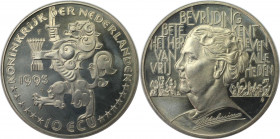 Europäische Münzen und Medaillen, Niederlande / Netherlands. Königin Wilhelmina. 10 Ecu 1995. Kupfer-Nickel. KM X#90. Stempelglanz