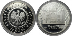 Europäische Münzen und Medaillen, Polen / Poland. Zamek w Korniku - Palace. 20 Zlotych 1998. 28,28 g. 0.925 Silber. 0.84 OZ. KM Y# 348. Polierte Platt...