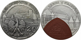 Europäische Münzen und Medaillen, Polen / Poland. Marienburg in Ostpreußen. 20 Zlotych 2002. 28,28 g. 0.925 Silber. 0.84 OZ. KM Y# 457. Stempelglanz...