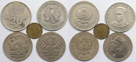 Europäische Münzen und Medaillen, Polen / Poland, Lots und Sammlungen. 1 Grosz 2000, 10 Zlotych 1967, 10 Zlotych 1970, 20 Zlotych 1974, 20 Zlotych 197...
