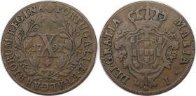 Europäische Münzen und Medaillen, Portugal. Maria I. 10 Reis 1792. Kupfer. KM 306. Sehr schön-vorzüglich