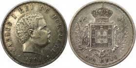 Europäische Münzen und Medaillen, Portugal. Carlos I. 500 Reis 1891. Silber. KM 535. Sehr schön-vorzüglich