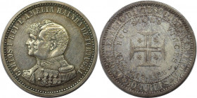 Europäische Münzen und Medaillen, Portugal. Carlos I., 400 Jahre Entdeckung Indiens. 500 Reis 1898. Silber. KM 538. Vorzüglich-stempelglanz