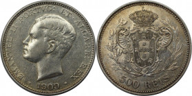Europäische Münzen und Medaillen, Portugal. Manuel II. 500 Reis 1909. Silber. KM 547. Sehr schön-vorzüglich
