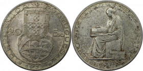 Europäische Münzen und Medaillen, Portugal. 25. Jahrestag der Finanzreform. 20 Escudos 1953. 21,0 g. 0.800 Silber. 0.54 OZ. KM 585. Stempelglanz. Flec...