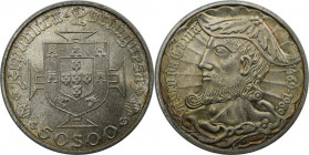 Europäische Münzen und Medaillen, Portugal. 500. Geburtstag von Vasco da Gama. 50 Escudos 1969. 18,0 g. 0.650 Silber. 0.38 OZ. KM 598. Stempelglanz