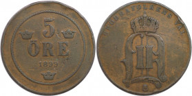 Europäische Münzen und Medaillen, Schweden / Sweden. 5 Öre 1899. Sehr schön