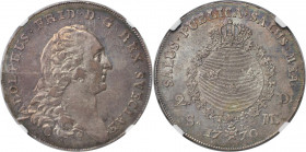 Europäische Münzen und Medaillen, Schweden / Sweden. Adolf Fredrik (1751-71). 2 Daler Silvermynt (2/3 Riksdaler) 1770 AL, Stockholm. Silber. 35 mm. KM...
