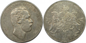 Europäische Münzen und Medaillen, Schweden / Sweden. Karl XV. (1859-1872). 4 Riksdaler Riksmynt 1871. Silber. KM 506, Dav. 356, AAH 24. Vorzüglich-ste...