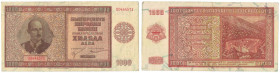 Banknoten, Bulgarien / Bulgaria. 1000 Leva 1942. Pick 61. II