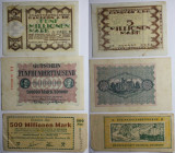 Banknoten, Deutschland / Germany. Notgeld Stadt Hamborn a. Rhein. 500 000 Mark, 5 Mln Mark, 500 Mln Mark 1923. 3 Stück. II-III
