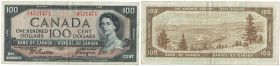 Banknoten, Kanada / Canada. 100 Dollars 1954. Pick 72b. II
