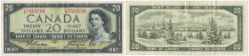 Banknoten, Kanada / Canada. 20 Dollars 1954. Pick 80a. II