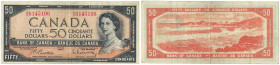 Banknoten, Kanada / Canada. 50 Dollars 1954. Pick 81b. II